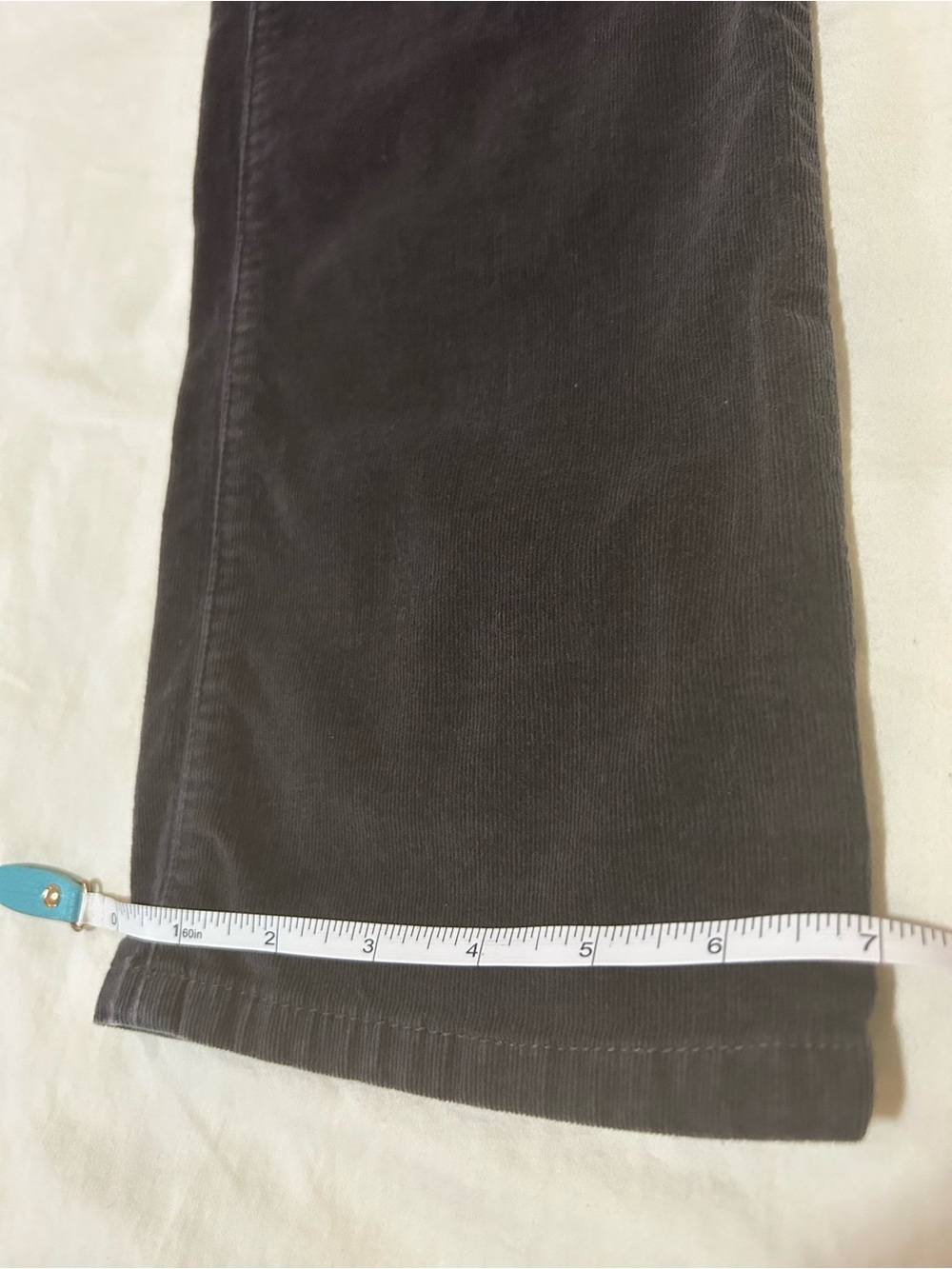 Calvin Klein Jeans Washed Black Corduroy Straight Leg Pants Size 8 - Picture 9 of 13